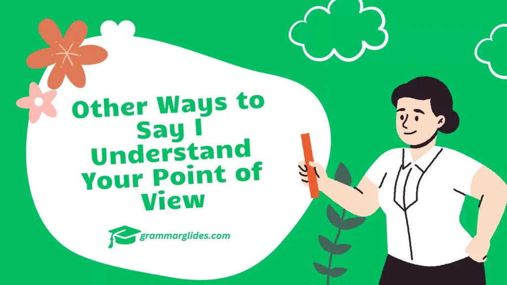 Other Ways to Say I Understand Your Point of View