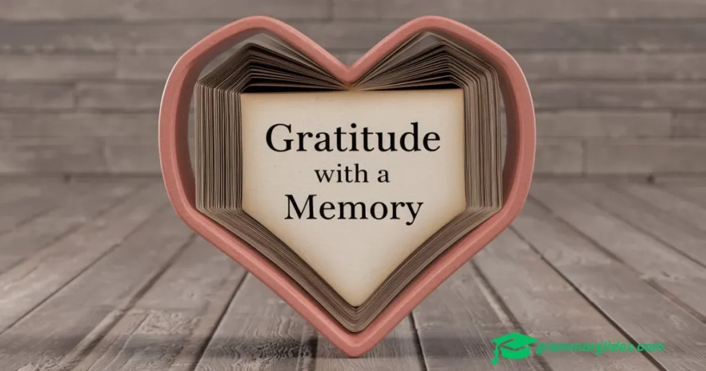 Gratitude with a Memory