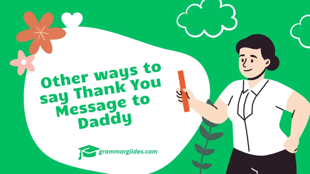 Thank You Message to Daddy