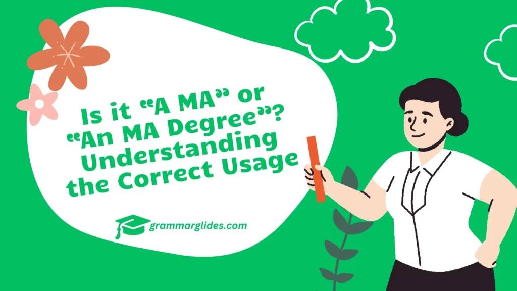 A Ma Or An Ma Degree